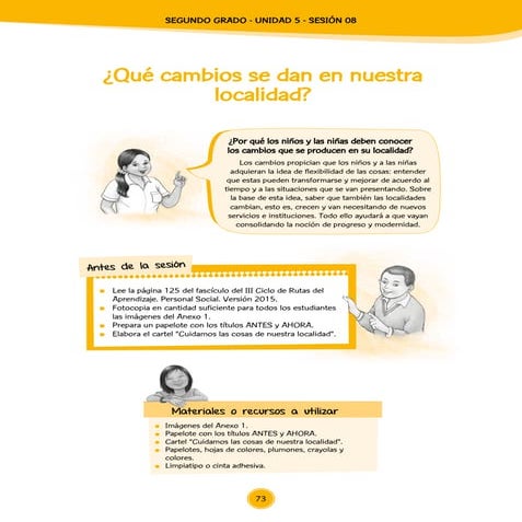 Escuela de Nivín: Sesión de aprendizaje Ciencias Sociales "Qué cambios se dan...