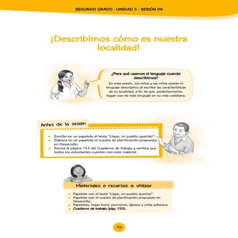 Escuela de Nivín: Sesión de aprendizaje Ciencias Sociales "Describimos cómo e...