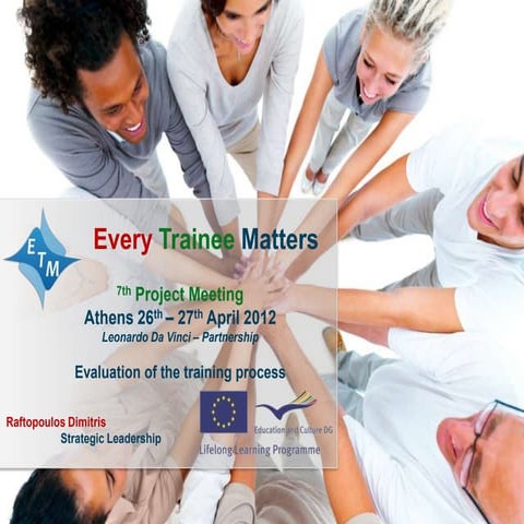 ETM Project: Training Workshop Results