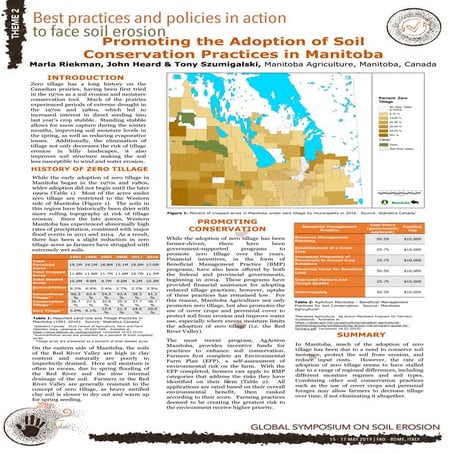 Promoting the Adoption of Soil Conservation Practices in Manitoba 