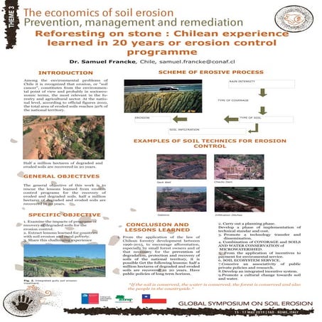 20 years of lessons learned with the application of economic-environmental incentives in national programs of erosion control in degraded soils Chile 