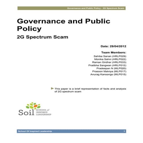 2G Spectrum Scam