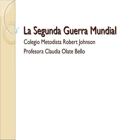 Final y consecuencias de la segunda guerra mundial | PPTX