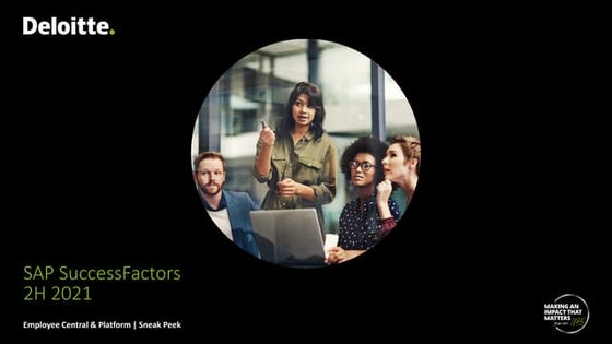 SuccessFactors 2H 2021 Sneak Peek by Deloitte Germany