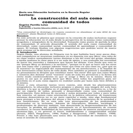 2 hacia una educación inclusiva en la escuela regular