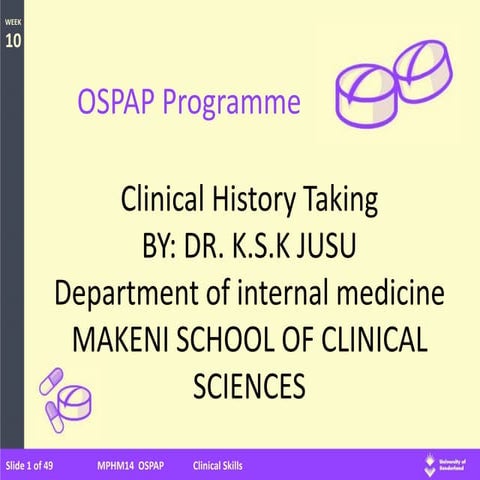 History taking for medical students in medical school