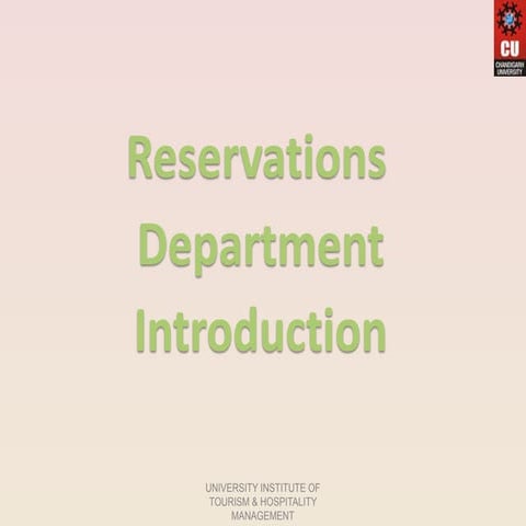 2 hmt154 unit-2_reservetions_introduction | PPTX