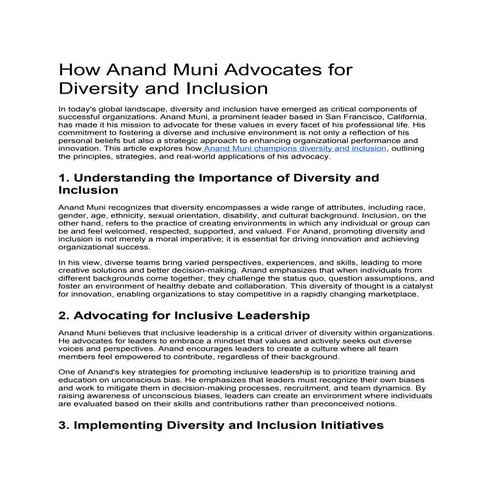 How Anand Muni Advocates for Diversity and Inclusion.docx