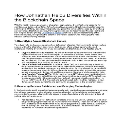 How Johnathan Helou Diversifies Within the Blockchain Space.docx