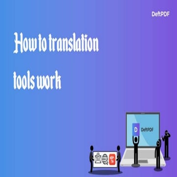 How translation tools work