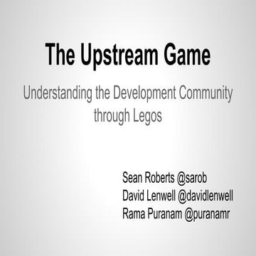 The Upstream Game, 2hr version