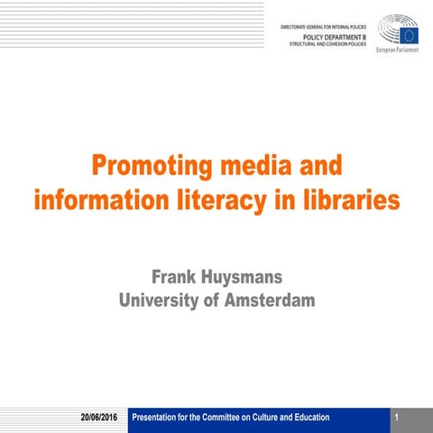 UNESCO - Media and Information Literacy initiatives | PDF