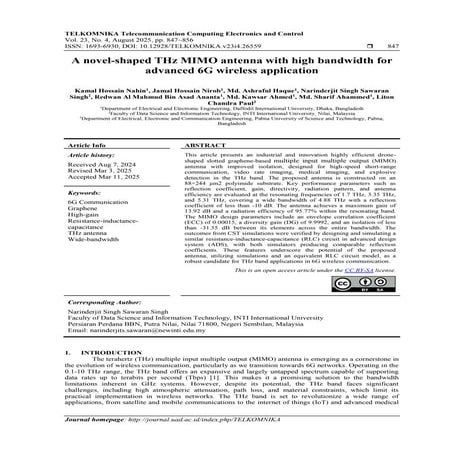 A novel-shaped THz MIMO antenna with high bandwidth for advanced 6G wireless ...