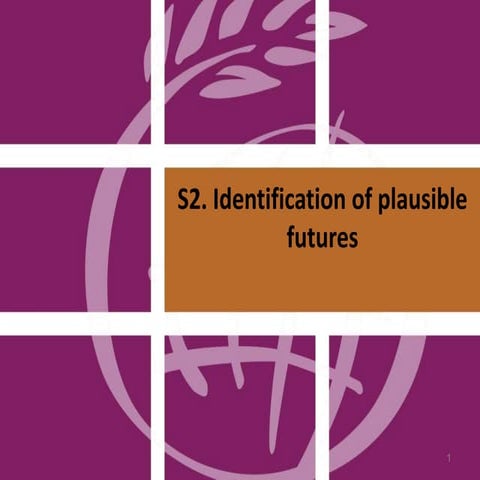 Identification of plausible futures