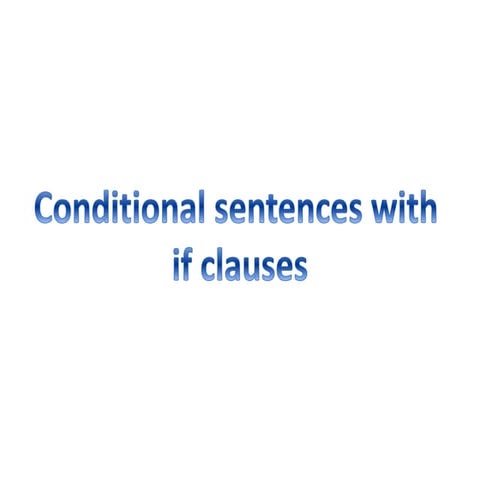If clauses first conditional basic rule.pdf