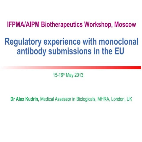 Drug development and discovery in biologics | PPTX