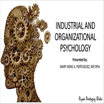 2 industrial and organizational psychology 1