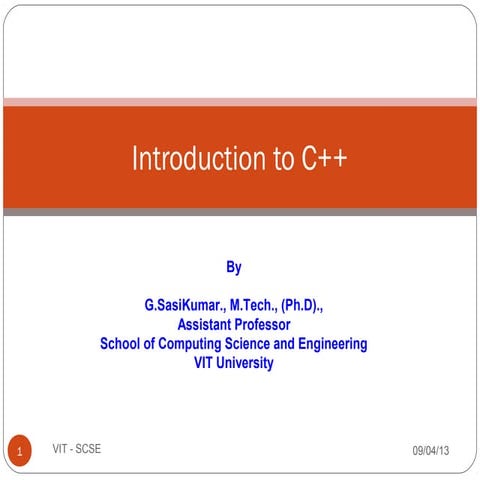 2 Intro c++ | PPT