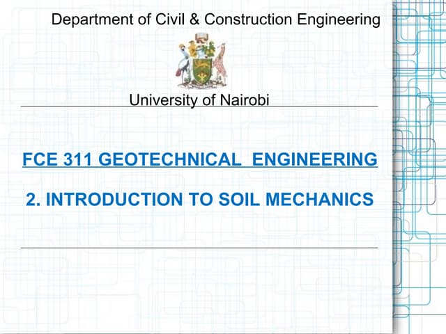 2 introduction to soil mechanics