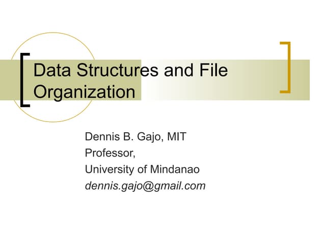 Introduction to Data Abstraction