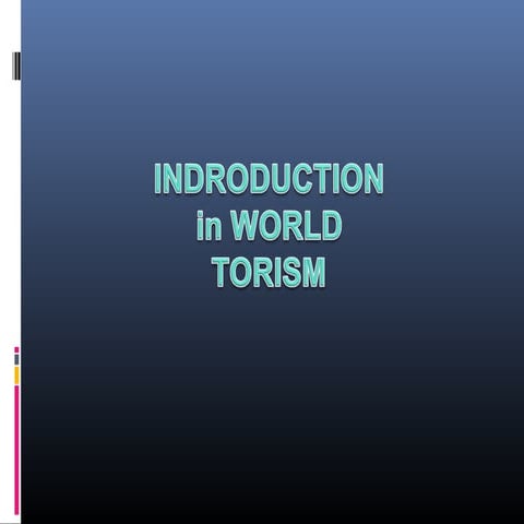 introduction in world tourism