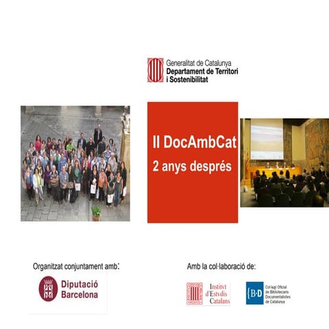 “Els reptes de DocAmbCat: dos anys després” 
