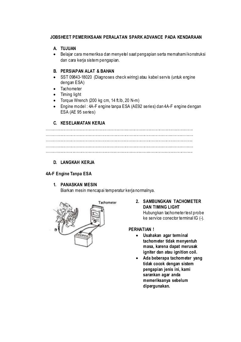 2jobsheetpemeriksaanperalatansparkadvancepadakendaraan 141125151424 Conversion Gate01 Thumbnail 4jpgcb1416929419