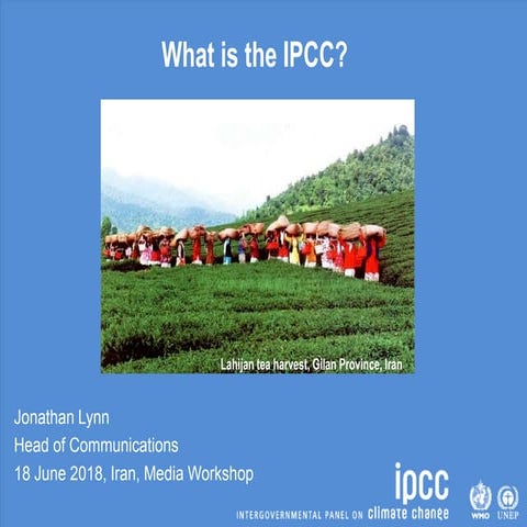 Introduction to the Intergovernmental Panel on Climate Change (IPCC ...