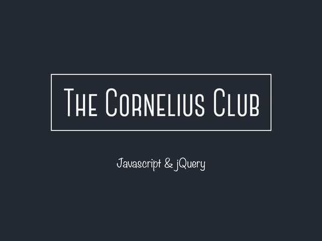 Javascript #2.2 : jQuery