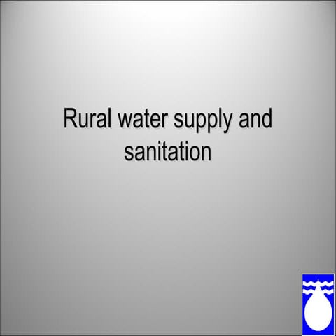 Rural water 