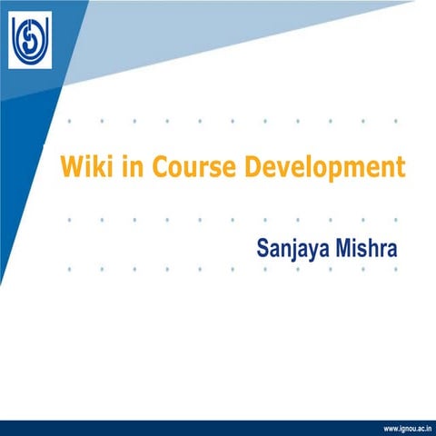 Wiki in Course Development