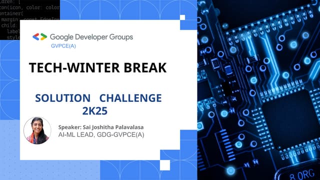 Google Solution Challenge 2025 - GDGC Gayatri Vidya Parishad College Of Engin...