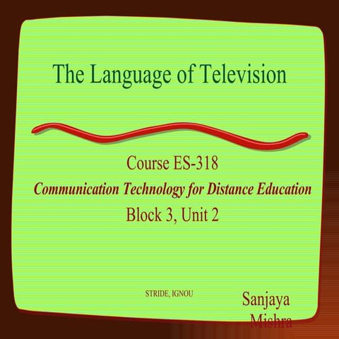 Language of Television