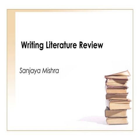 Writing Literature Reviews