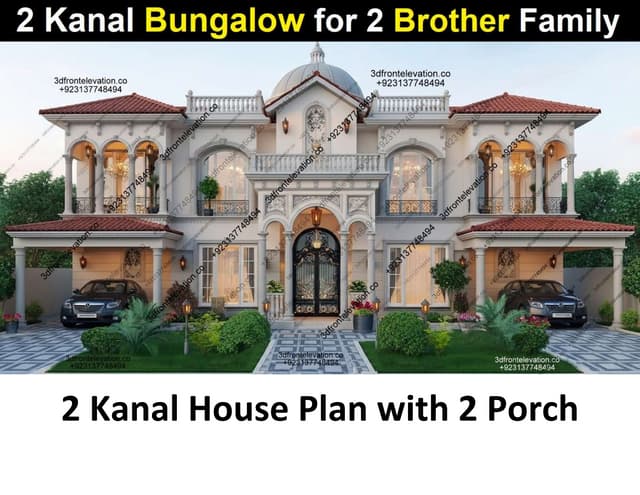 2 Kanal Bungalow Design for 2 Brother Family.pdf