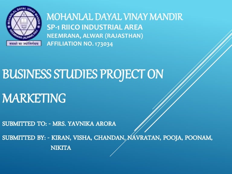 presentation on jewllery of marketing for business studies 12th class