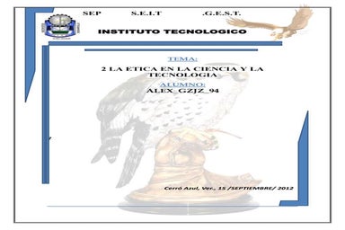 Unidad 2 la ética en la ciencia y tecnologia