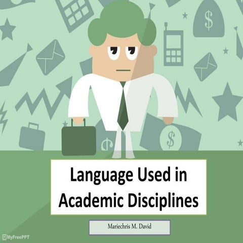 Language used in academic disciplines - EAPP