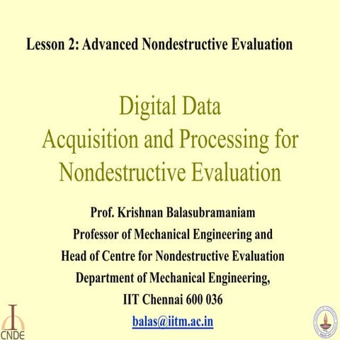 lesson 2 digital data acquisition and data processing