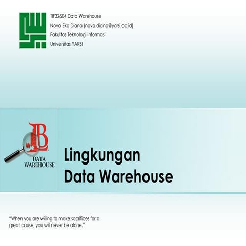 Lingkungan Data Warehouse
