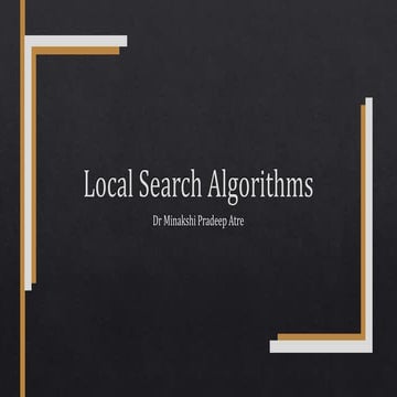 2)local search algorithms | PPTX