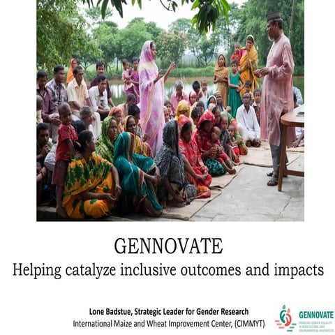 2 lone badstue on gennovate study on gender norms and agency