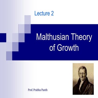 2 malthusian theory of growth
