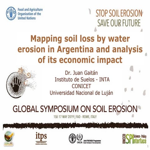 Mapping soil loss by water erosion in Argentina and analysis of its economic ...