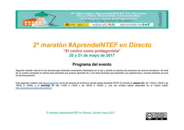 2º Maratón #AprendeINTEF en directo...