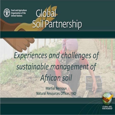 Experiences and challenges of sustainable management of African soil
