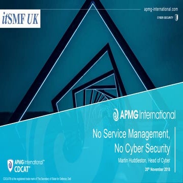 Martin Huddleston: No Service Management, No Security