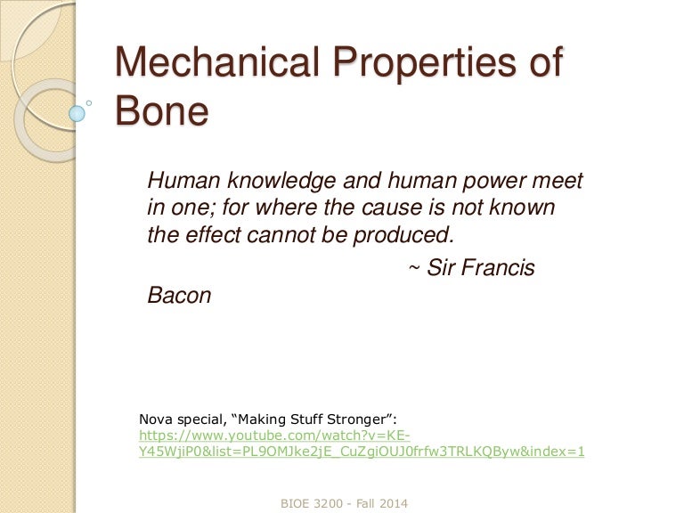 2 mechanical properties of bone
