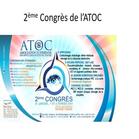 2ème congrès de l’atoc= présentation | PPTX