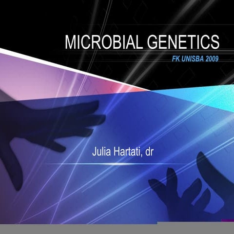 (2) microbial genetics